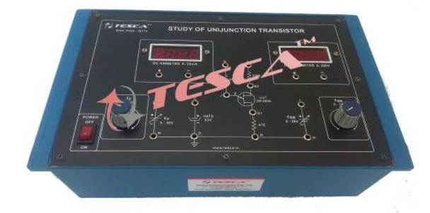 Study of Unijunction Transistor (U.J.T.) with power supply and 2 meters - Order Code 36174