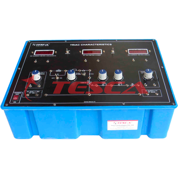 Triac Characteristics with Power Supply and 3 Dual Range meters - Order Code 36166