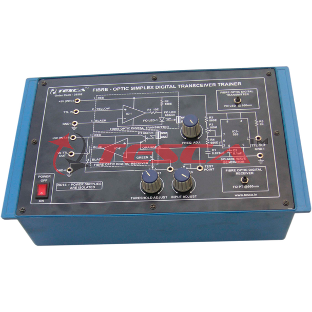 Fibre-Optic Simplex Digital Transceiver Trainer Order Code - 28502