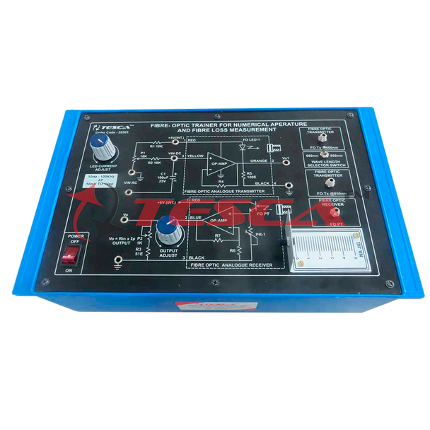 Fibre-Optic trainer for numerical aperture and fibre loss measurement - Order Code 28505
