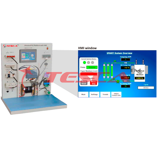 Universal PLC (Siemens) Trainer With HMI - Order Code 52014AH