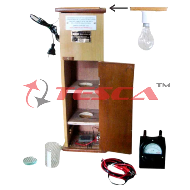 Absorption Coefficient of a Liquid with the help of Photo Voltaic Cell (C.R.) - Order code - 55757