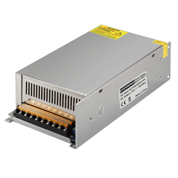 DC 12V 83Amp 1000Watt SMPS AC 110V / 220V to DC 12Volt Universal Voltage Regulated Transformer