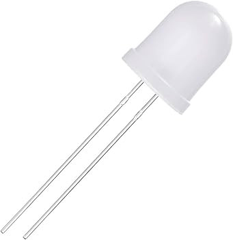 White 10mm Diffused 20mA Round LED