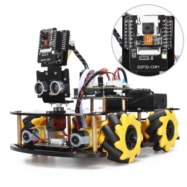 ESP32 CAM Mecanum Smart Car Wireless Control