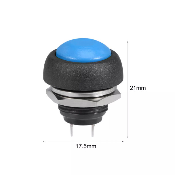 Waterproof Momentary Pushbutton-BLUE
