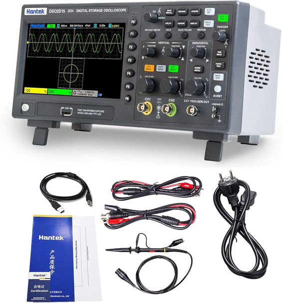 DSO2D15 2-Channel + 150MHz 1GSa/s Signal Generator Oscilloscope 2 in 1