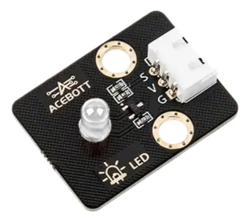 ACEBOTT White LED Module Easy-Plug Compatible with ESP32/Arduino