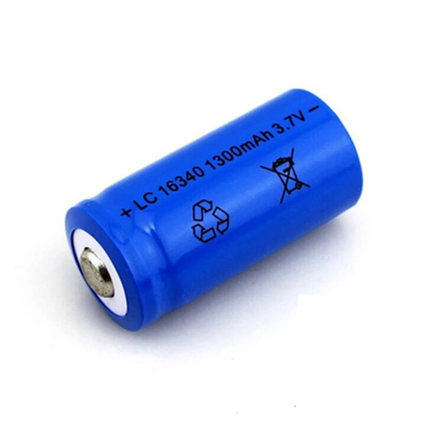 16340 3.7V 1300mAh Rechargeable Battery