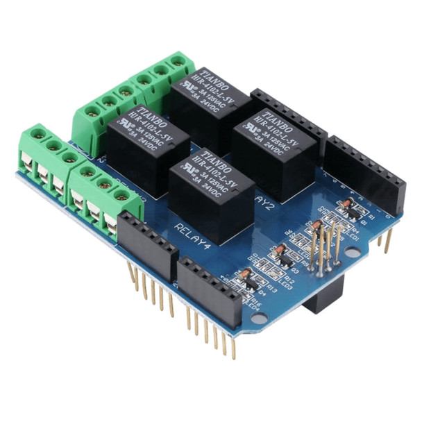 4 Channel Relay Shield Module for Arduino