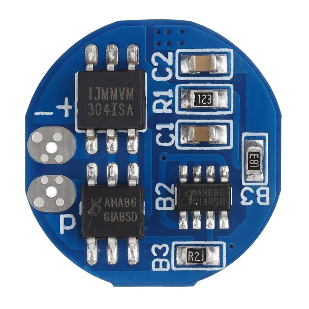 HX-2S-A2 Circular 2S 8.4V BMS 18650 Lithium Battery Protection Plate