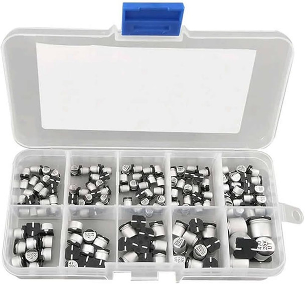 145PCS 0.47uf-470uf Aluminium Electrolytic Capacitor Kit
