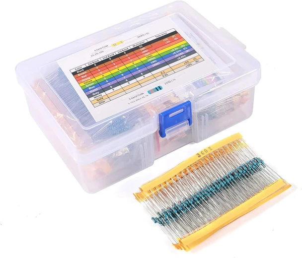 1/4W 1% 30 Kinds Metal Film resistor Kit (600 Total)