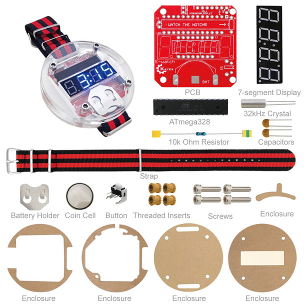 Arduino DIY Smart Watch Kit – Wearable Electronics & Soldering