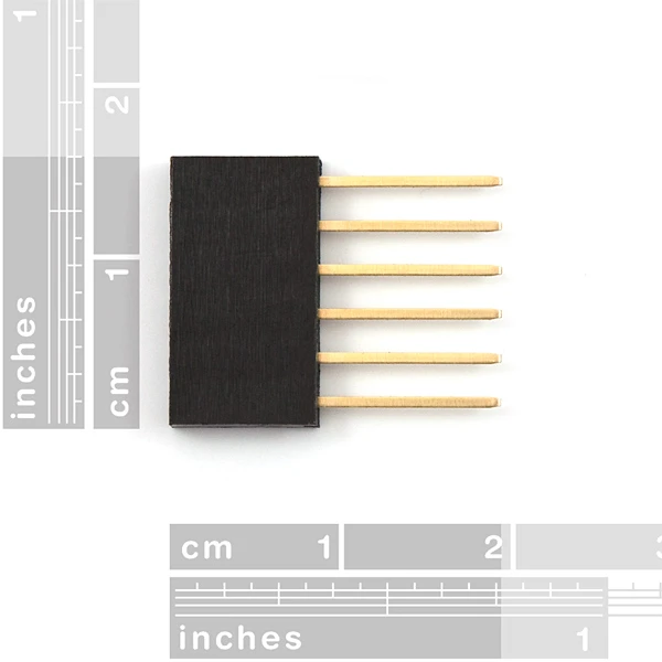 6 Pin Female 11mm tall Stackable Header Connector