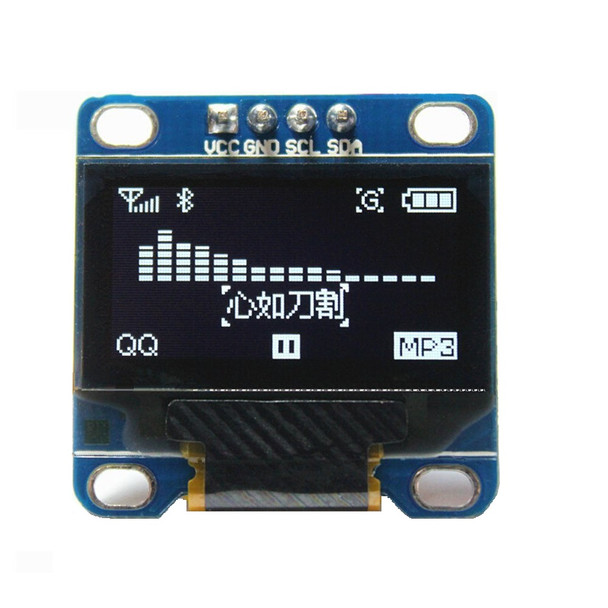 1.3" White IIC 128X64 OLED LCD