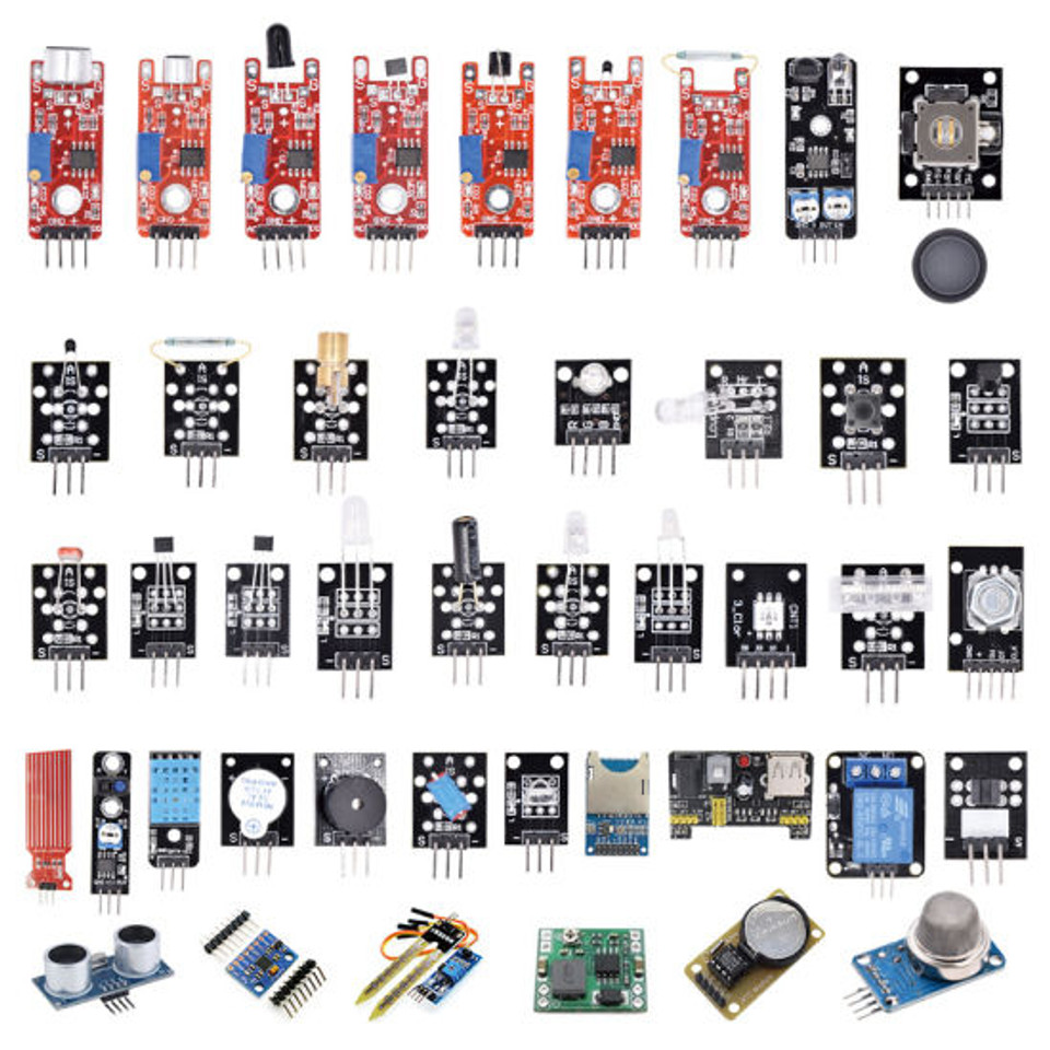 37 IN 1 Sensors for Arduino micfrocotroller board.