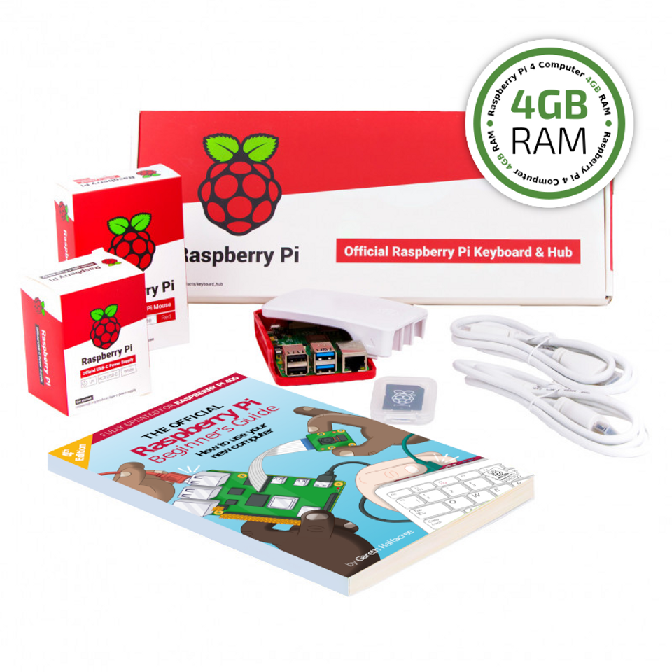 Raspberry Pi 4B/4GB Desktop 400 Kit - all-in-one computer