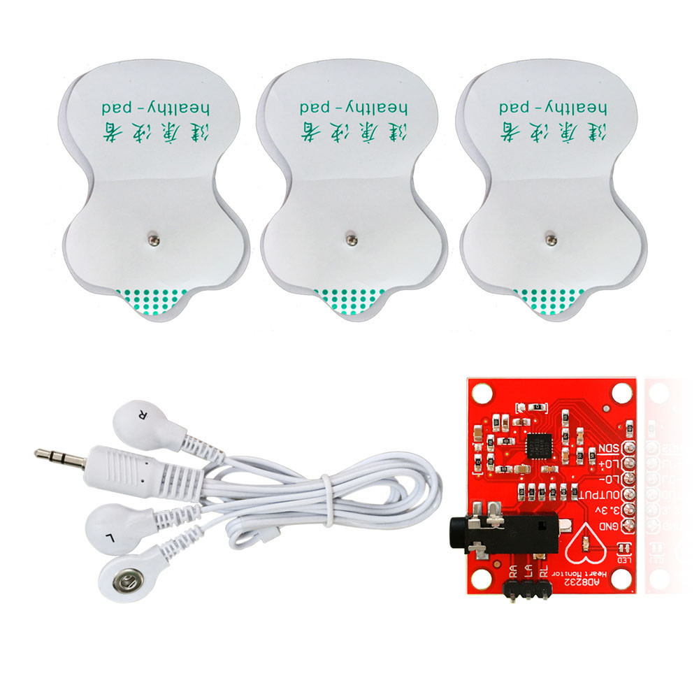 Ad8232 Ecg Sensor Circuit Diagram AD8232 ECG Heart Rate Sensor Module ...