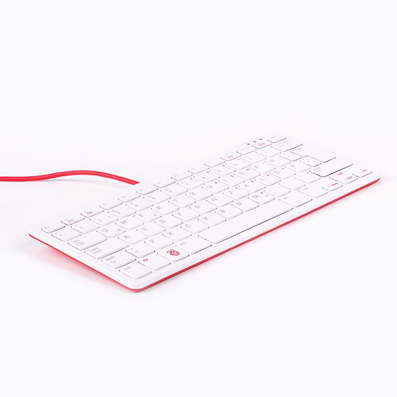 Raspberry Pi Keyboard (UK) with ergonomic design.