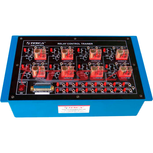 Relay Control Trainer Order Code 52012 and DC 12V relays.