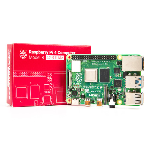 Raspberry Pi 4B - 4GB RAM, Compact and Expandable.