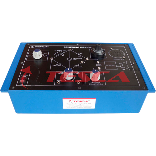 Measurement of unknown capacitance by Schering Bridge.