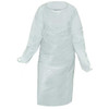 CoverMe™ Level 3 CPE Gown with Thumb Loops - 1.2 mil, Available in White, Blue, or Yellow (200 gowns / case)