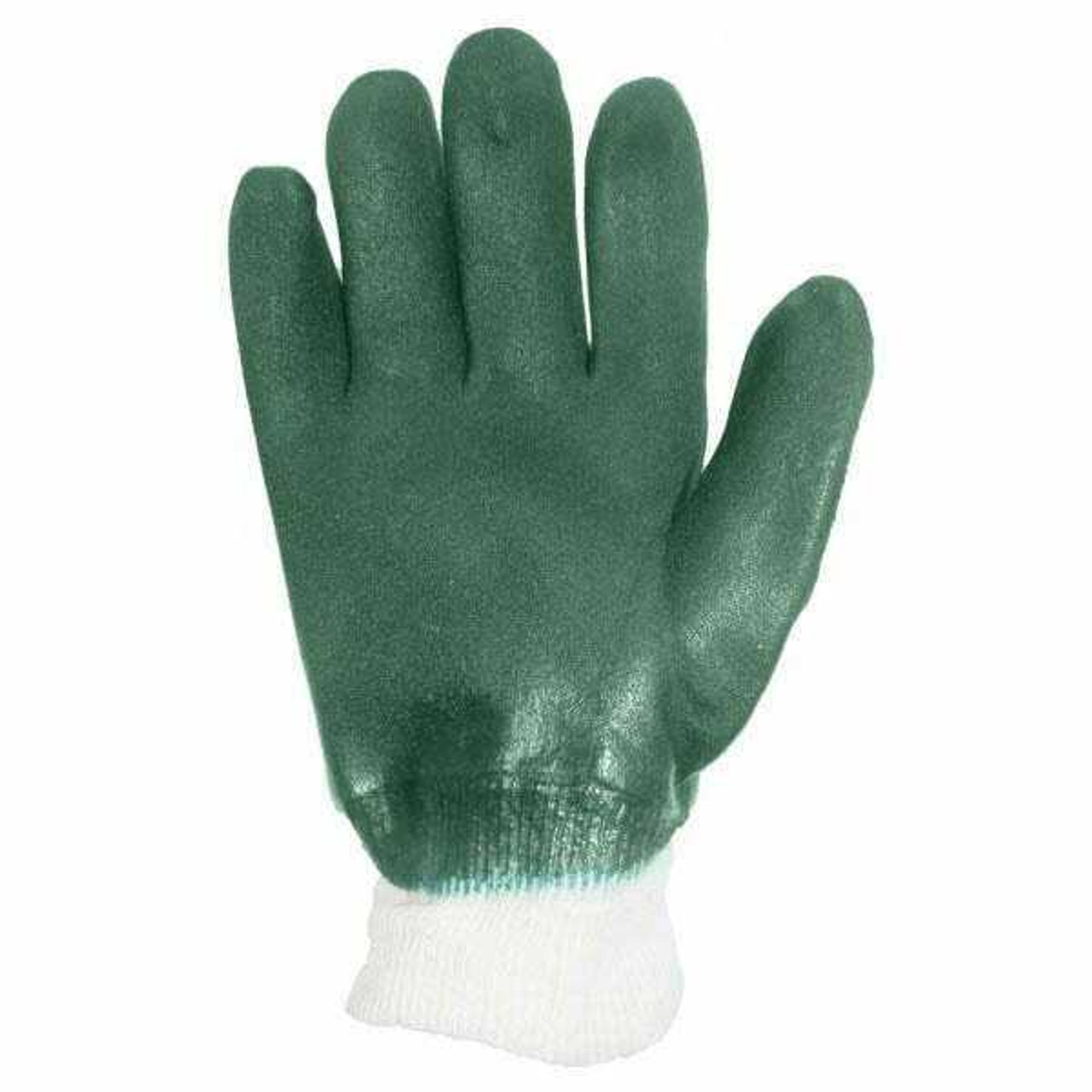 Double Dipped, Green PVC Glove With 3 Cuff Styles (72 pairs or 144 pairs / case)