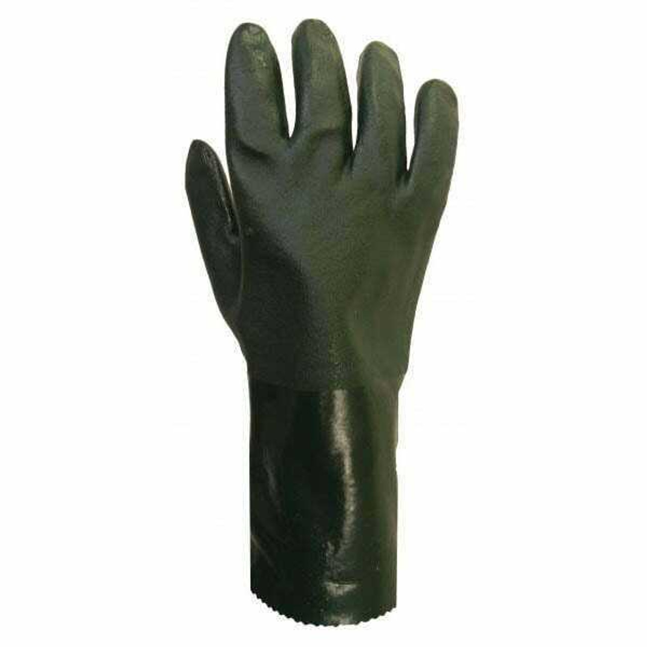Double Dipped, Green PVC Glove With 3 Cuff Styles (72 pairs or 144 pairs / case)