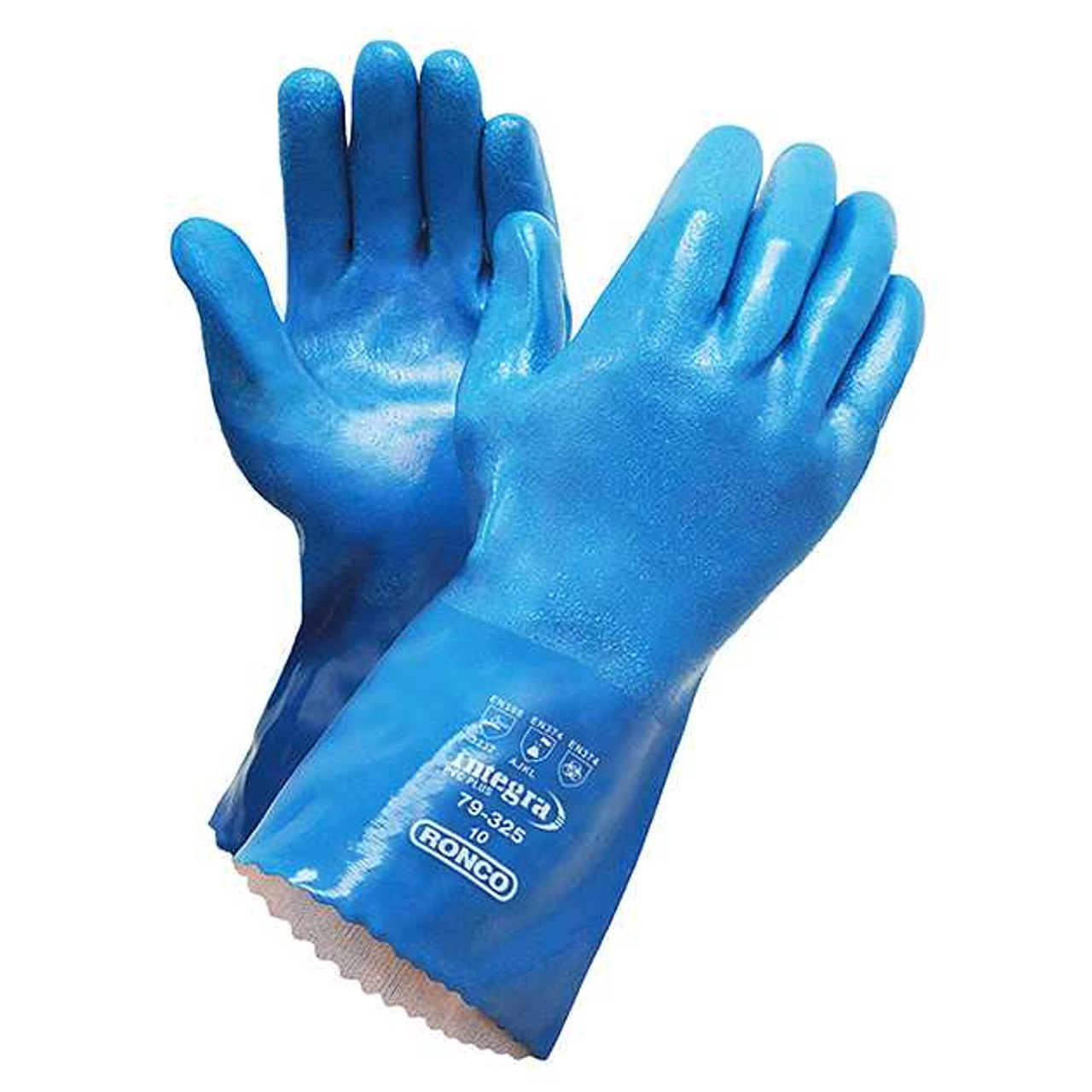 Integra™ Plus, Blue PVC Copolymer Glove With Cotton Interlock Liner (72 pairs / case)
