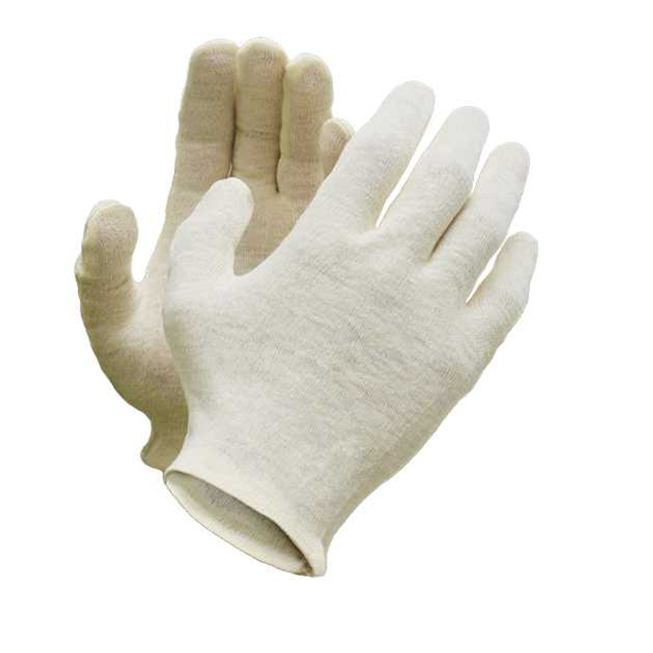 Vita™ Medium Weight Cotton Inspection Glove - Hemmed Cuff (600 pairs / case)
