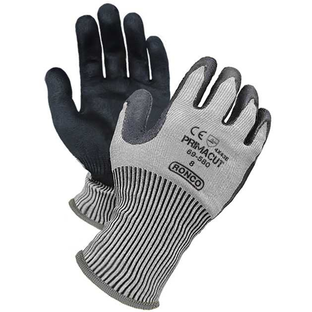 PrimaCut™ 69-580 PU Palm Coated HPPE Glove, Cut Level: CE 5 / ANSI 4 (48 pairs / case)