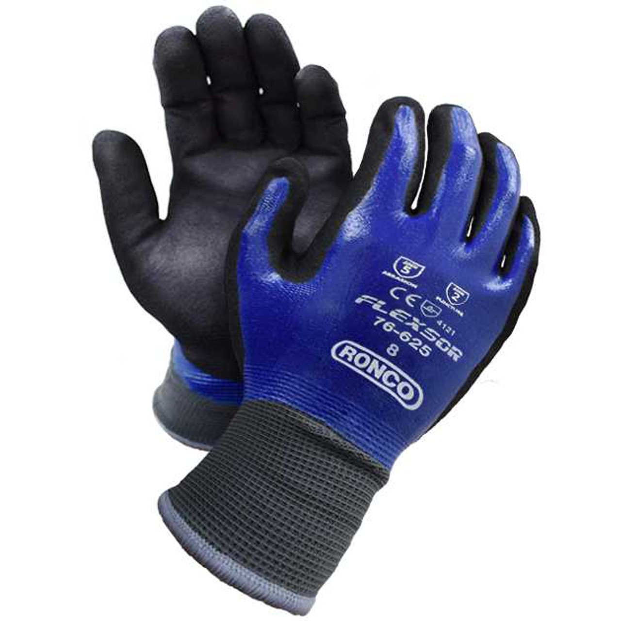 Flexsor™ 76-625 Fully Coated Glove With Sandy Nitrile Palm (72 pairs / case)