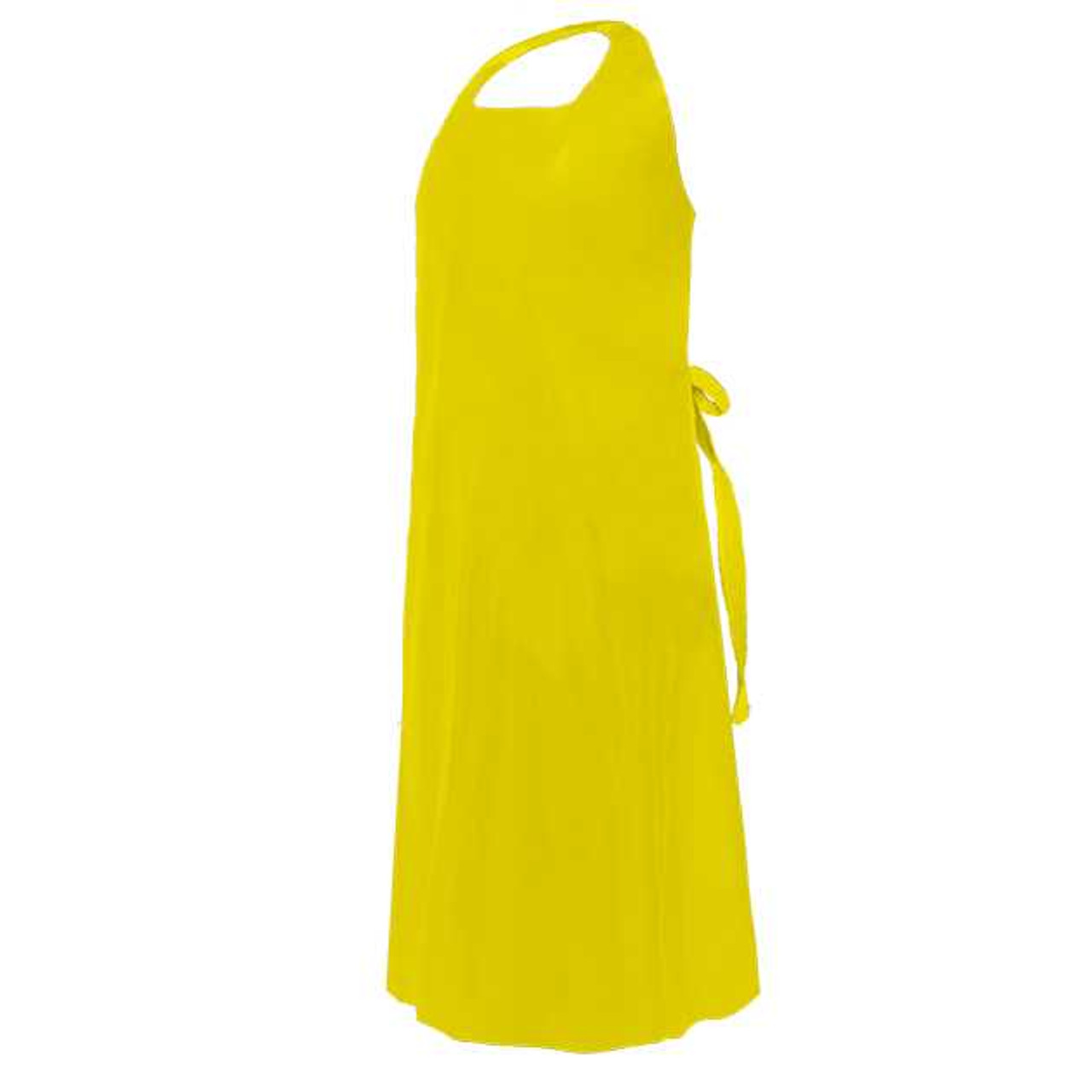 CoverMe™ Polyurethane Die Cut Apron - 5.5 mil, Available in White, Blue, or Yellow (24 aprons / case)