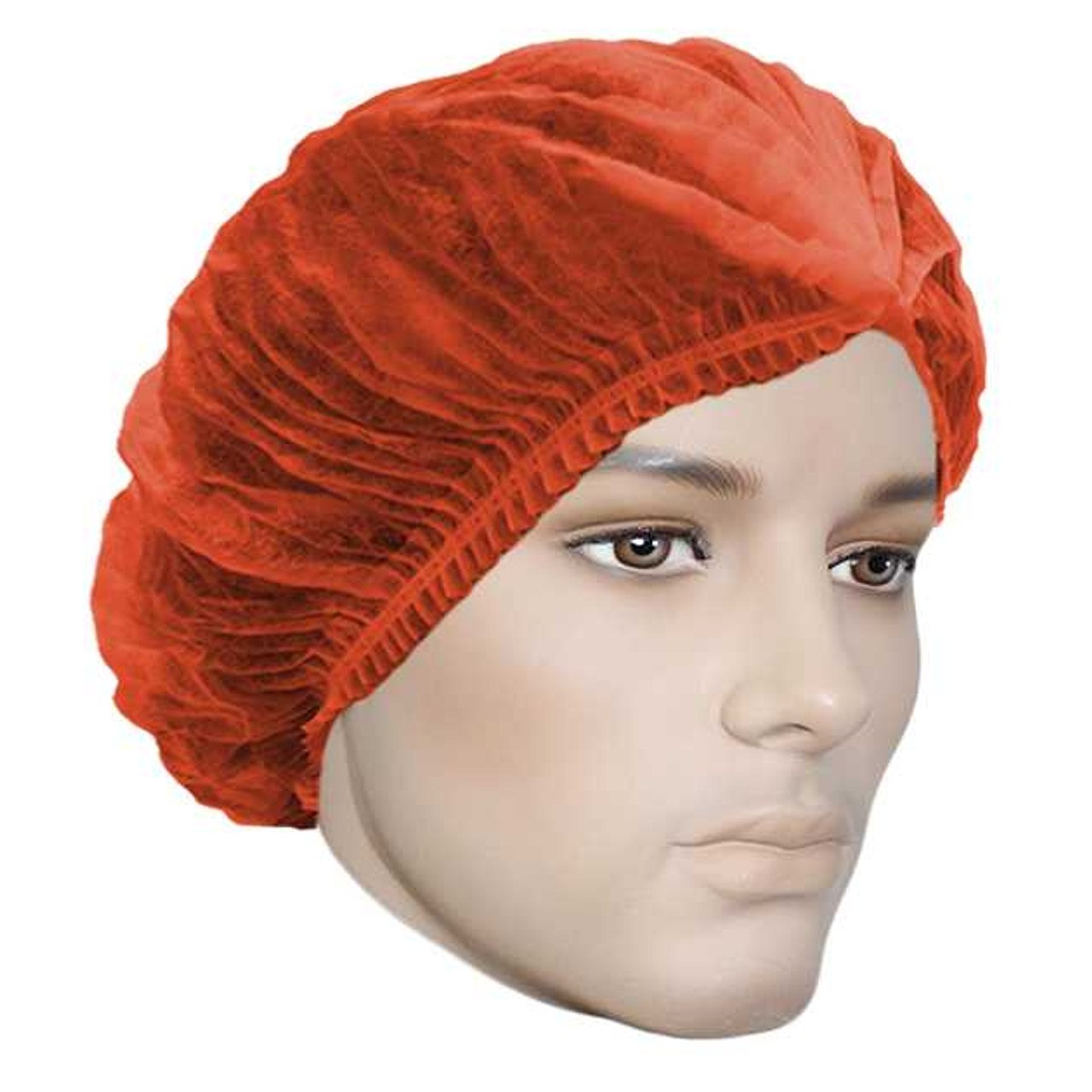 Ronco Care™ Pleated Bouffant Cap, Available in White, Blue, Yellow, Green, or Red (1,000 bouffants / case)