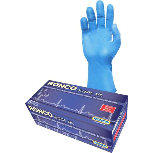 Blurite™ XPL, Blue 12" Extended Cuff Nitrile Examination Glove - 8 mil (500 gloves / case) Blurite™ XPL, Blue 12" Extended Cuff Nitrile Examination Glove - 8 mil (500 gloves / case)