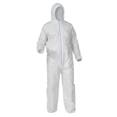PP Coverall With Hood, Zipper (25 coveralls) | Bulk PPE