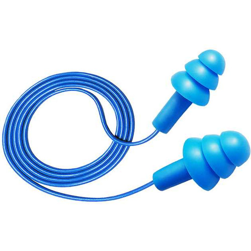 10 Pair Soft Silicone Corded Ear Plug Reusable Hearing Protection Earplug  w/Case