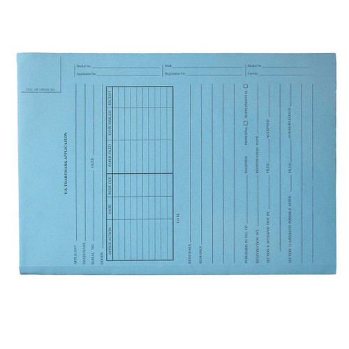 Gussco US Trademark Application - Lt. Blue - Top Tab - Tri-Fold Design, 25/Box