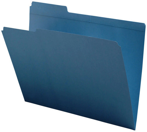 Reinforced Colored Top Tab Folders - 1/3 Cut Top Tab - Letter Size - Available in 9 Colors  - 100/Box