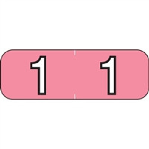 Barkley Systems Numeric Label, Fnbam Series (ROLLS), 1, Pink