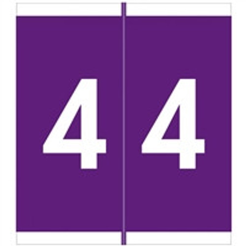 Barkley Systems Numeric Label, Fnavm Series (ROLLS), 4, Purple