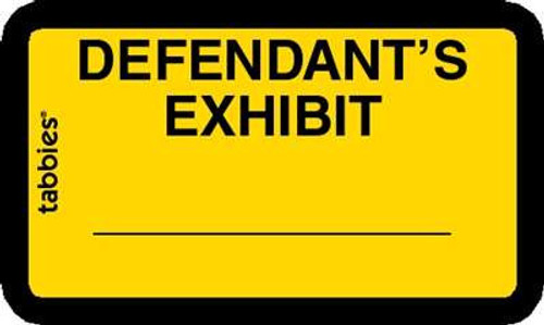 Defendant's Exhibit Yellow 252 Labels/Pk, 4 Pkgs/Box