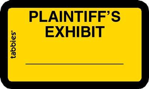 Plaintiff's Exhibit Yellow, 252 Labels/Pkg