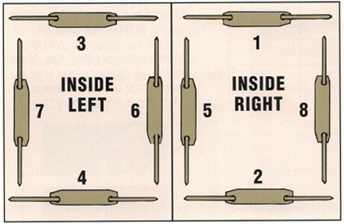 End Tab File Folder With Fasteners in Position 3 & 5, Letter Size, 14 pt Blue Stock, Full Reinforced End Tab - 250/Carton