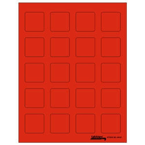 Labels-U-Create Laser 1-1/2"x1-1/2", Red