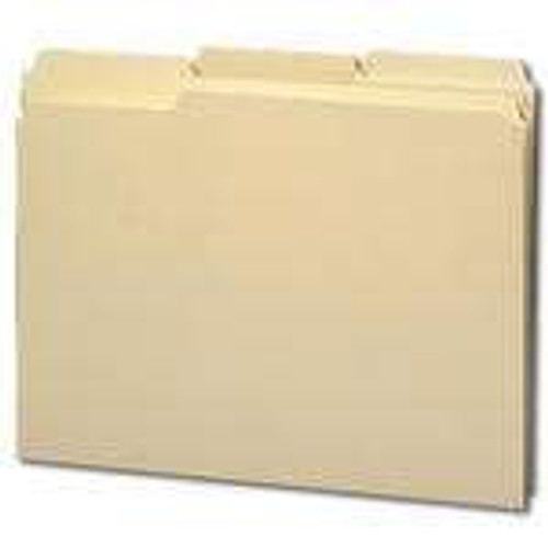 Smead 10347  100% File Folder, Reinforced 1/3-CUT Tab, Letter Size, Manila, 100 Per Box (10347)