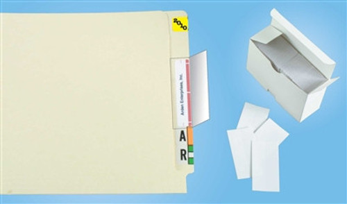 Name Label Folder Protectors - 1-3/4" W X 3-1/2" H - 100 Pack