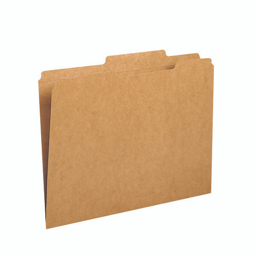 Smead File Folders, Reinforced 2/5-Cut Tab  Right Of Center, Guide Height, Letter Size, Kraft, 100 Per Box (10776)